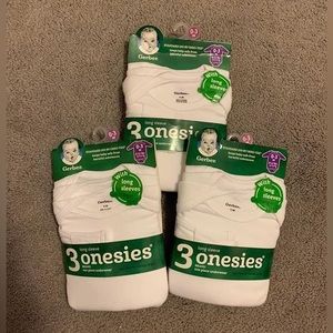 Gerber white onesies